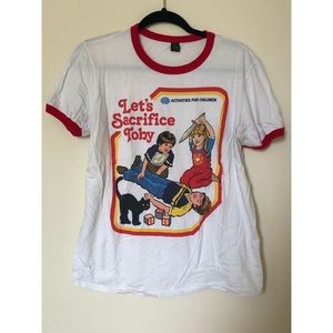 Let’s Sacrifice Toby Ringer Shirt